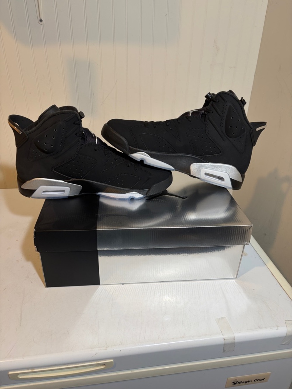 Jordan 6 Retro (Chrome) Black and Silver. BNIB. 2024 release DX2836-001 - Picture 7 of 10